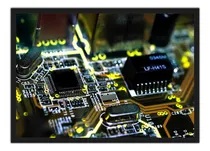 Comprar Quadro Decorativo Game Placa Mãe Informática P 42 X 30 Cm