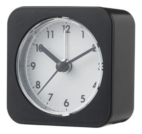 Reloj Despertador Analogo Con Luz Relojesymas Color Negro