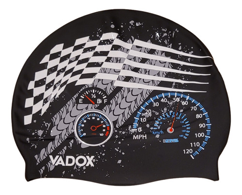 Gorra Natación Vadox Silicona Estampadas Varias Adulto Color Racing Diseño De La Tela Estampada Tamaño L