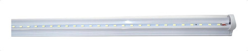 10 Lampara Tubo Led Techo 18w T8 Aluminio Con Accesorios /e Color Blanco