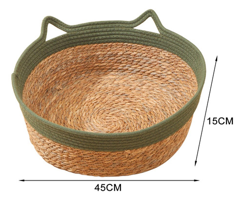 Cama Para Gatos Tejida A Mano, Cama Para Verde 45cmx15cm