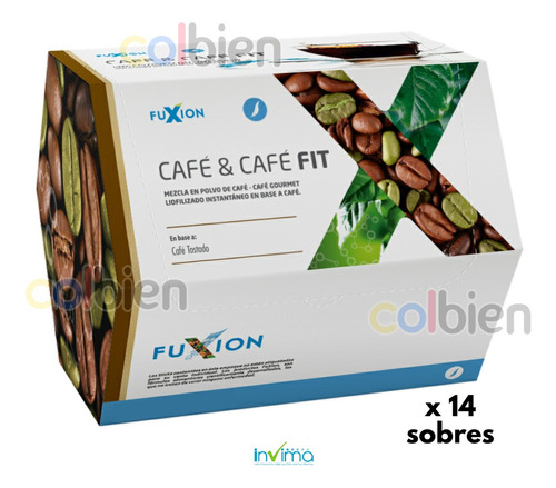 Fuxion Cafe Fit X14 Sobres Reduce Medidas Producto Original