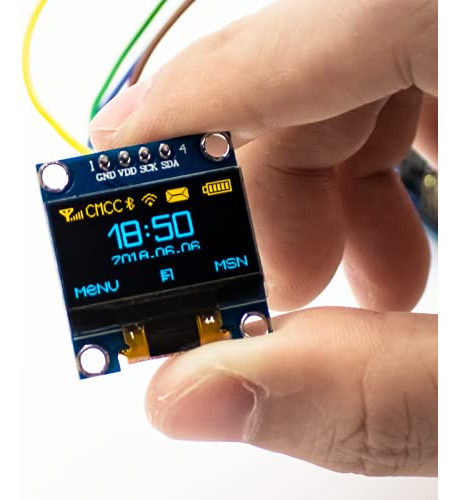 Módulo De Pantalla Oled I2c Hosyond De 0,96 Pulgadas, 5 Unid