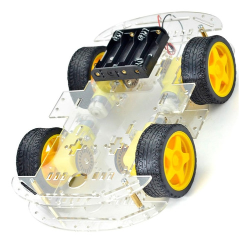 Chasis Robot 4x4 Para Arduino/raspberry Pi - 4 Ruedas