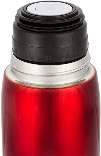 Imagem 2 de 6 de Garrafa Térmica Vermelha 460 Ml - Aço Inox - Bialetti