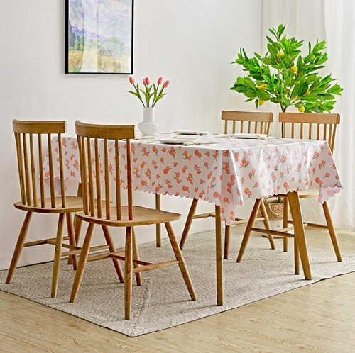 Mantel Rectagular Protector De Pvc Para Mesa Comedor Japones