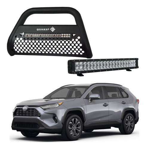 Combo Burrera Ultra Bar Toyota Rav4 2019 - 2022 + Barra Led