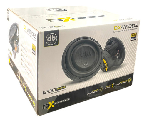 Subwoofer 10 PLG Db Drive Dx-w10d2 600w 2 Ohms Dx Series