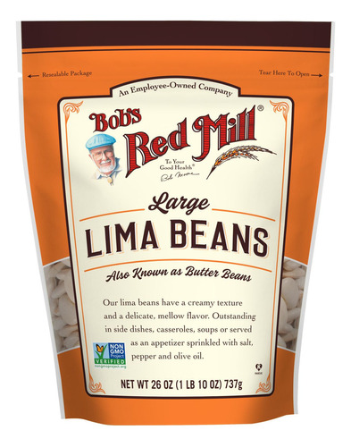 Bobs Red Mill Lima Beans Frijol Lima 737g