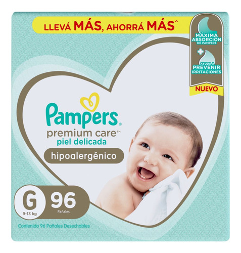 Pampers pañales premium care