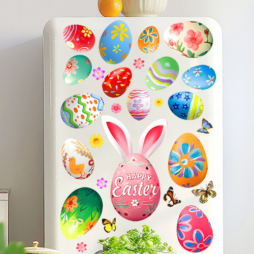 Adhesivo Para Ventana Con Forma De Huevo De Conejo De Pascua