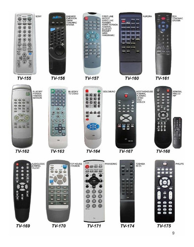Control Remoto Tv Philips Sanyo Sony Hitachi LG Noblex Y +