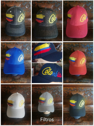 Gorra  Colombia 100% Bordadas 