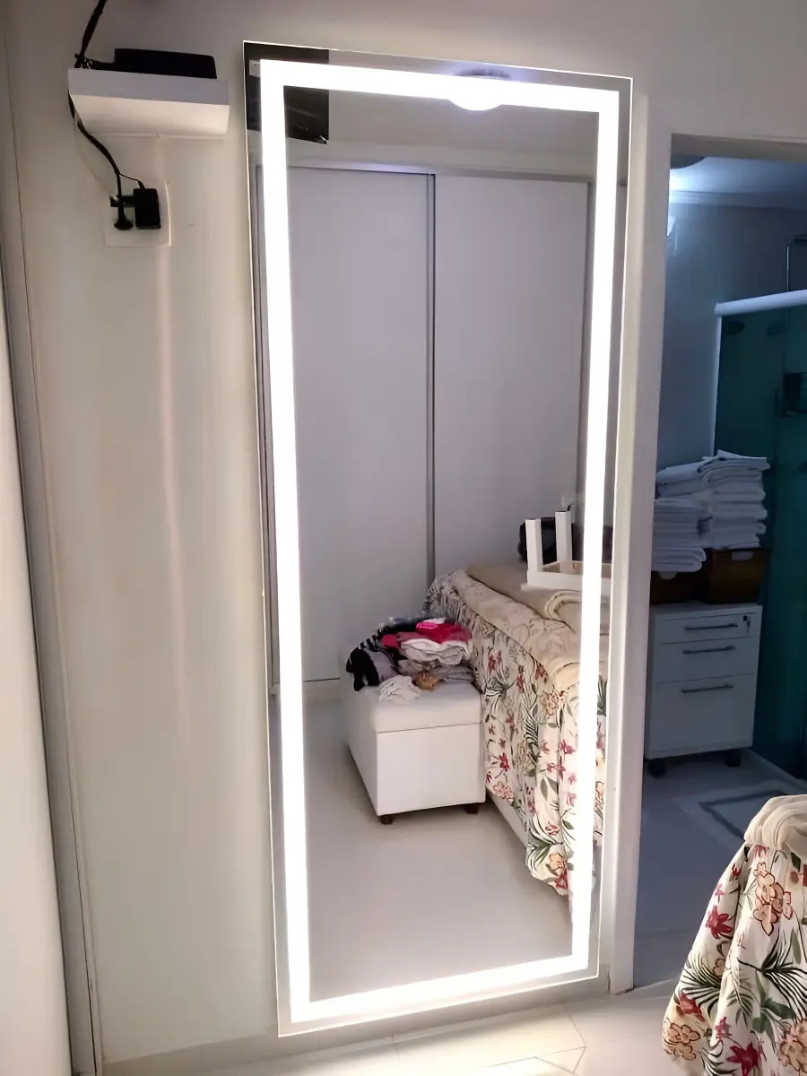 Espejo Cuerpo Completo Sin Marco LED 50x130cm Touch Dimer