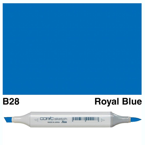 Caneta Copic Marcador Sketch Ponta Dupla Royal Blue B28