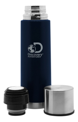 Termo Discovery Adventures De Medio Litro 500ml Acero Cafe Color Azul 13615