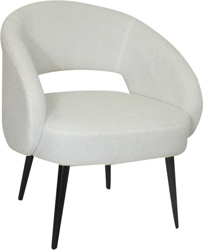 Sillón Zara Con Tapizado En Tela Boucle Blanco