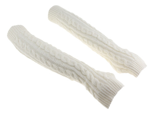 2 Piezas Largas Guantes De Invierno De Malla Suave Accesorio