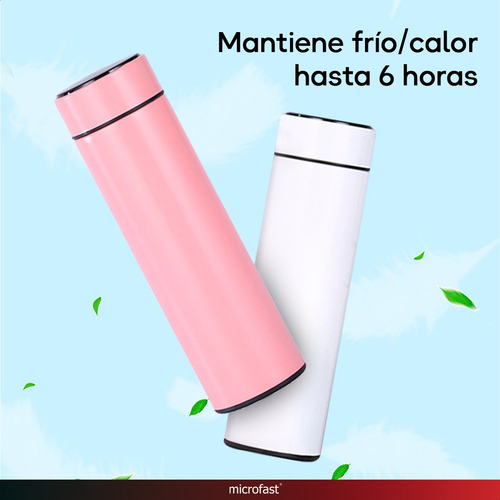 Imagen 9 de 10 de Termo Sensor De Temperatura Botella Acero Inoxidable 500 Ml