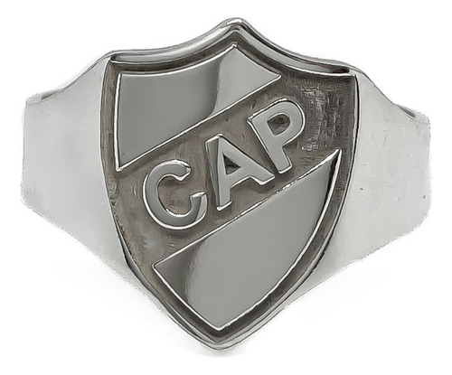 Anillo Escudo Equipo FĂștbol Argentina Platense C - Grande Plata 925