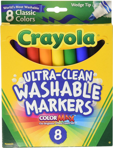 Set De 8 Marcadores Lavables - Crayola Ultra Clean