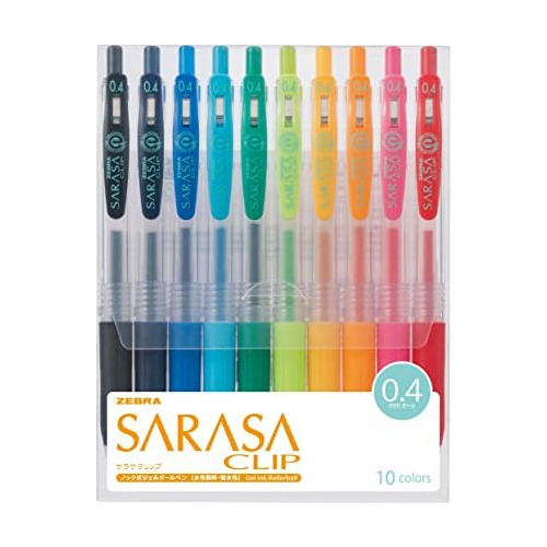 Sarasa Clip 0.4, Juego De 10 Colores (jjs15-10ca)