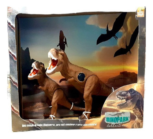 Muñeco Soft T-rex Con Sonido Y Con Cria Dinosaurio
