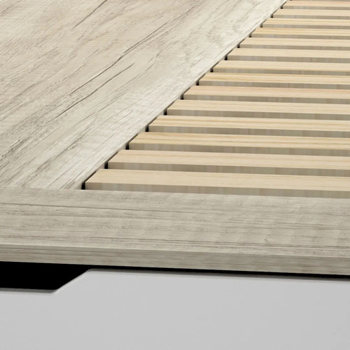 Imagen 4 de 5 de Cama Base Sommier Cajones Zapatero