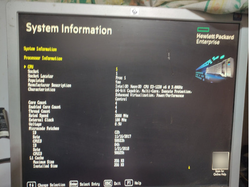 Servidor Hp Proliant Ml30 Gen9 Funcionando No Tiene Instalad