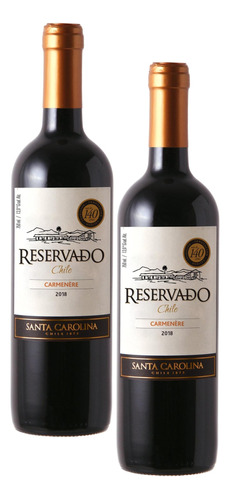 Kit 2 Vinho Santa Carolina Reservado Carmenre 750ml