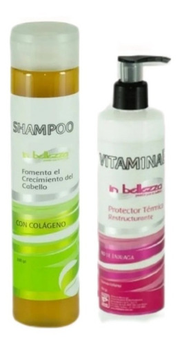 Shampoo Colágeno Más Tratamiento Con Vitamina E In Bellezza
