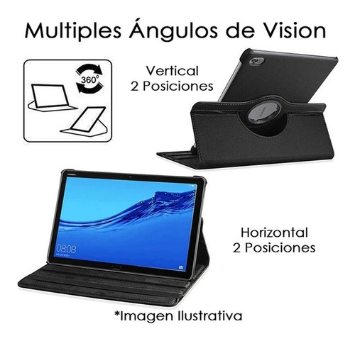Imagen 10 de 10 de Funda Estuche Giratorio 360° Para Lenovo Tab M8 Hd Fhd 8.0