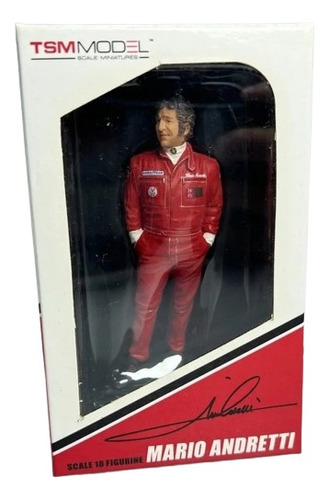 Figura Mario Andretti 1978 World Cham. Lotus - F F1 Tsm 1/18