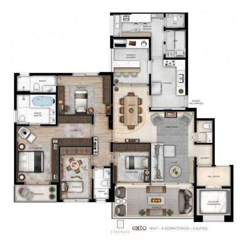Apartamento Com 4 Dormitório(s) Localizado(a) No Bairro Vila Mariana Em São Paulo / São Paulo - 17942:926094