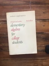Comprar Elementary Algebra For College Students. Student´s Supplemen