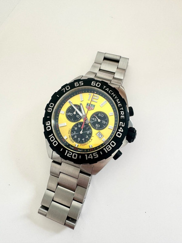 Reloj Tag Heuer Fórmula 1 Ref Caz101am 43 Mm Full Set 2025 Gris Negro Amarillo (Usado)