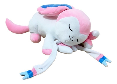 Wj Muñeco De Peluche Pokémon Eeveelution Sleep Sylveon