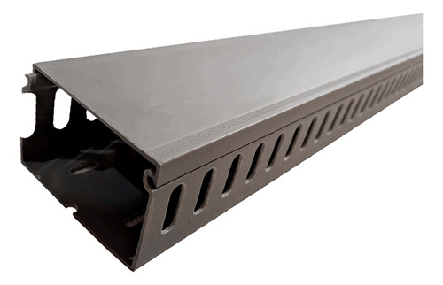 Canaleta Ventilada Cinza 50x80 X2000mm Lukma C/ Tampa