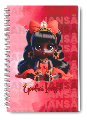 Caderno Capa Dura A5 Iansã - 100 Folhas Decoradas -umbanda