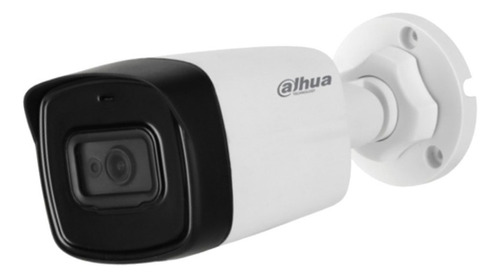 Dahua Cámara Bullet HFW1801TLA Resolución 8MP 4K Lente de 2.8 mm 105 Grados de Apertura IR Inteligente de hasta 80 Mts Protección IP67  WDR real 120dB Micrófono Integrado Negro