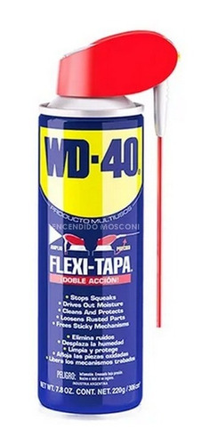 Lubricante Aerosol Wd-40 220g Doble Accion Flexi Tapa