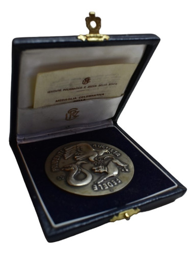 Medalla Plata Conmemorativa Ciudad De Palermo Italia 1986
