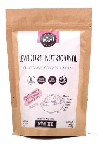 Levadura Nutricional 200gr | En Polvo | Vegana | Wawfood 