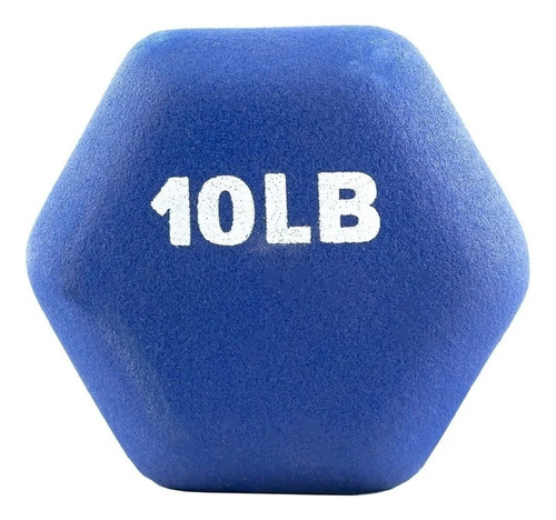Par De Mancuernas Wilson De 10 Libras Hexagonales Neopreno Azul