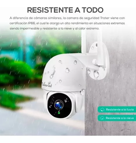 Cámara De Seguridad 2mp Full Hd Cámara Wifi Exterior Blanco