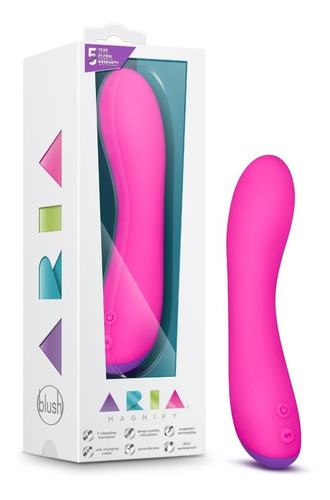 Vibrador Suave Carga Magnética - Aria Magnify Fucsia Blush