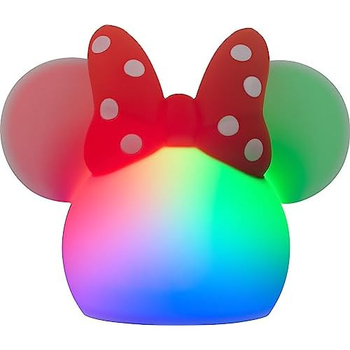 Luz De Minnie Mouse De Silicona, Cambio De Color, Luz N...