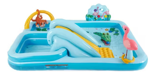 Piscina Inflável Playground Aventura Na Floresta 493l Intex