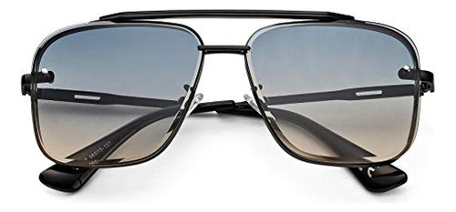 Retro Square Aviator Gradient Sunglasses Moda Trendy Xqx9n