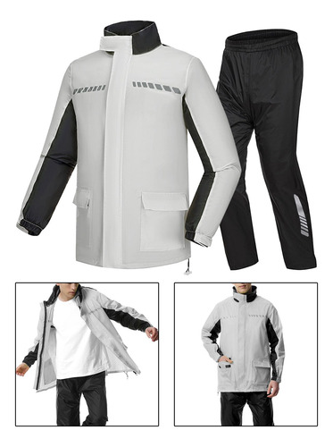 Traje De Lluvia Traje De Lluvia Cuello Y Puños Ajustables
